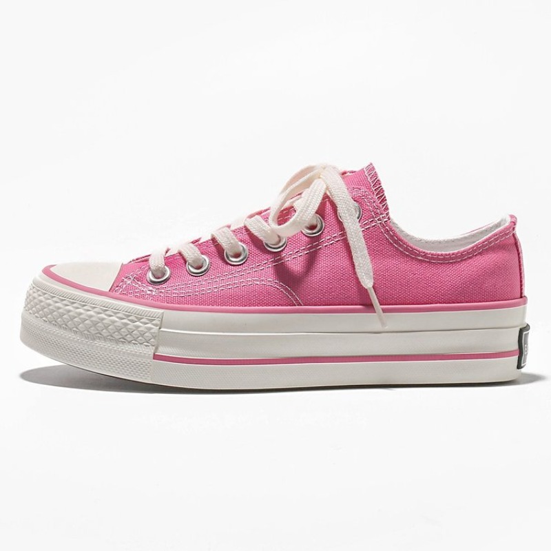 Vans Shoes Old Skool - 학생 하이솔 캔버스화 여성 두꺼운 밑창