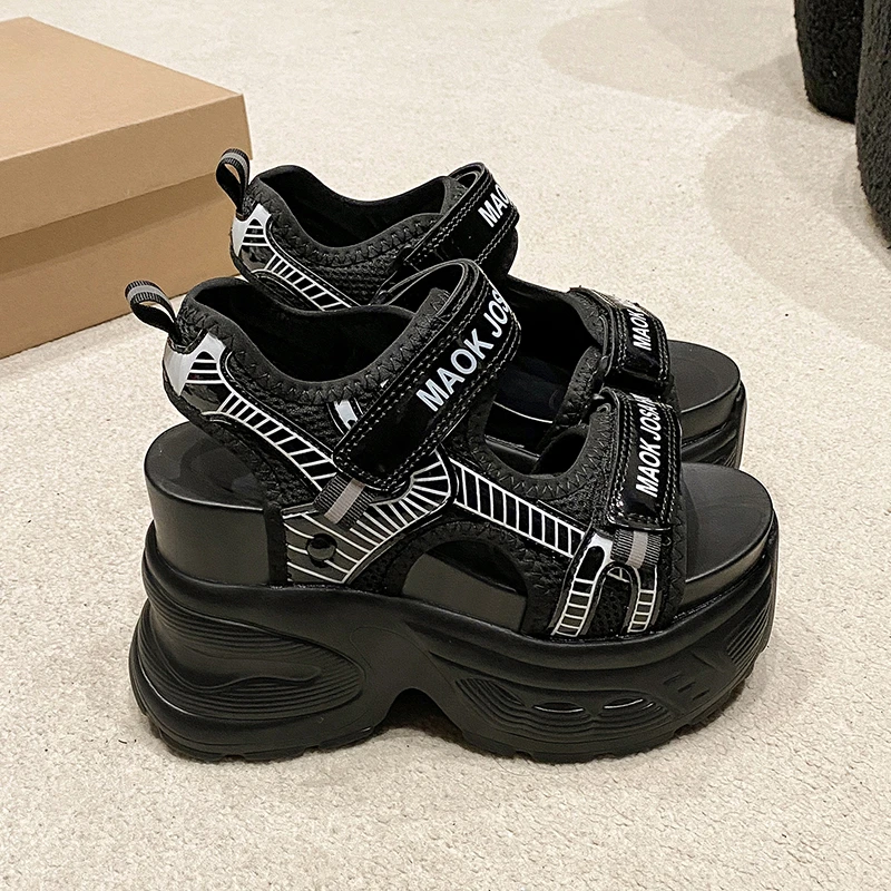 여성용 하이 플랫폼 샌들, 여름 메쉬 청키 스니커즈,  - Wedge Espadrille Women 리뷰 및 가격