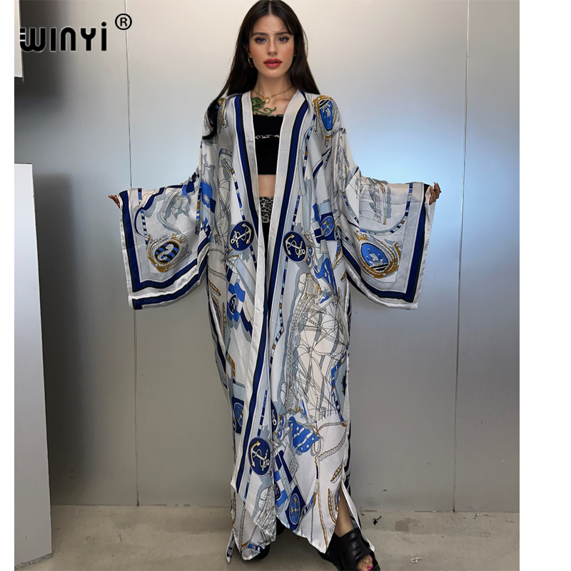 WINYI 기모노 여름 카프탄 비치웨어 카디건 패션 루 - Cover Up Kaftan 리뷰 및 가격