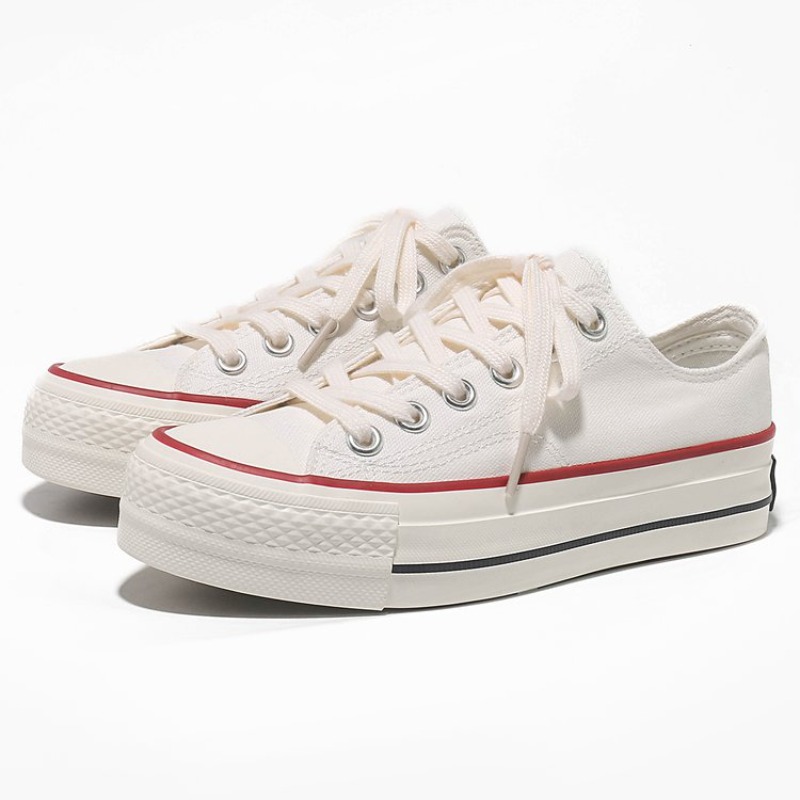 학생 하이솔 캔버스화 여성 두꺼운 밑창 캐주얼 스니커즈 - Vans Shoes Old Skool 리뷰 및 가격