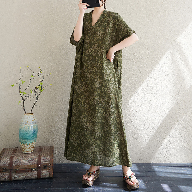 여름용 V넥 루즈핏 면 혼방 롱 비치 스커트, 휴가 스 - Linen Dress Wrap 리뷰 및 가격