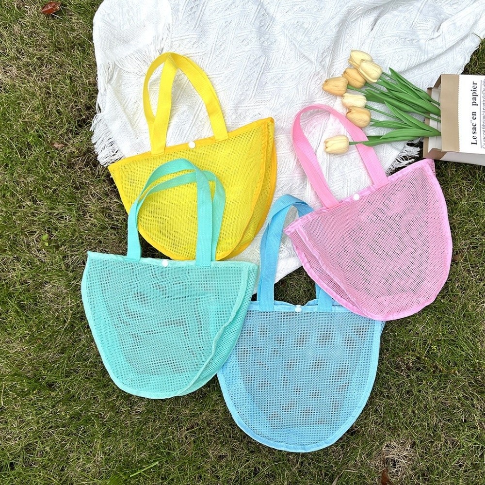 INS 경량 솔리드 컬러 메쉬 파우치 방수 재사용 가능 - Tote Bag Beach 리뷰 및 가격