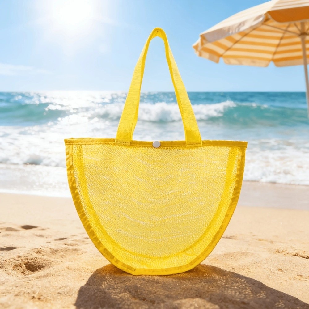 INS 경량 솔리드 컬러 메쉬 파우치 방수 재사용 가능 - Tote Bag Beach 리뷰 및 가격