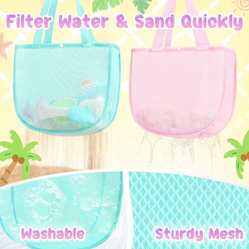 INS 경량 솔리드 컬러 메쉬 파우치 방수 재사용 가능 - Tote Bag Beach 리뷰 및 가격