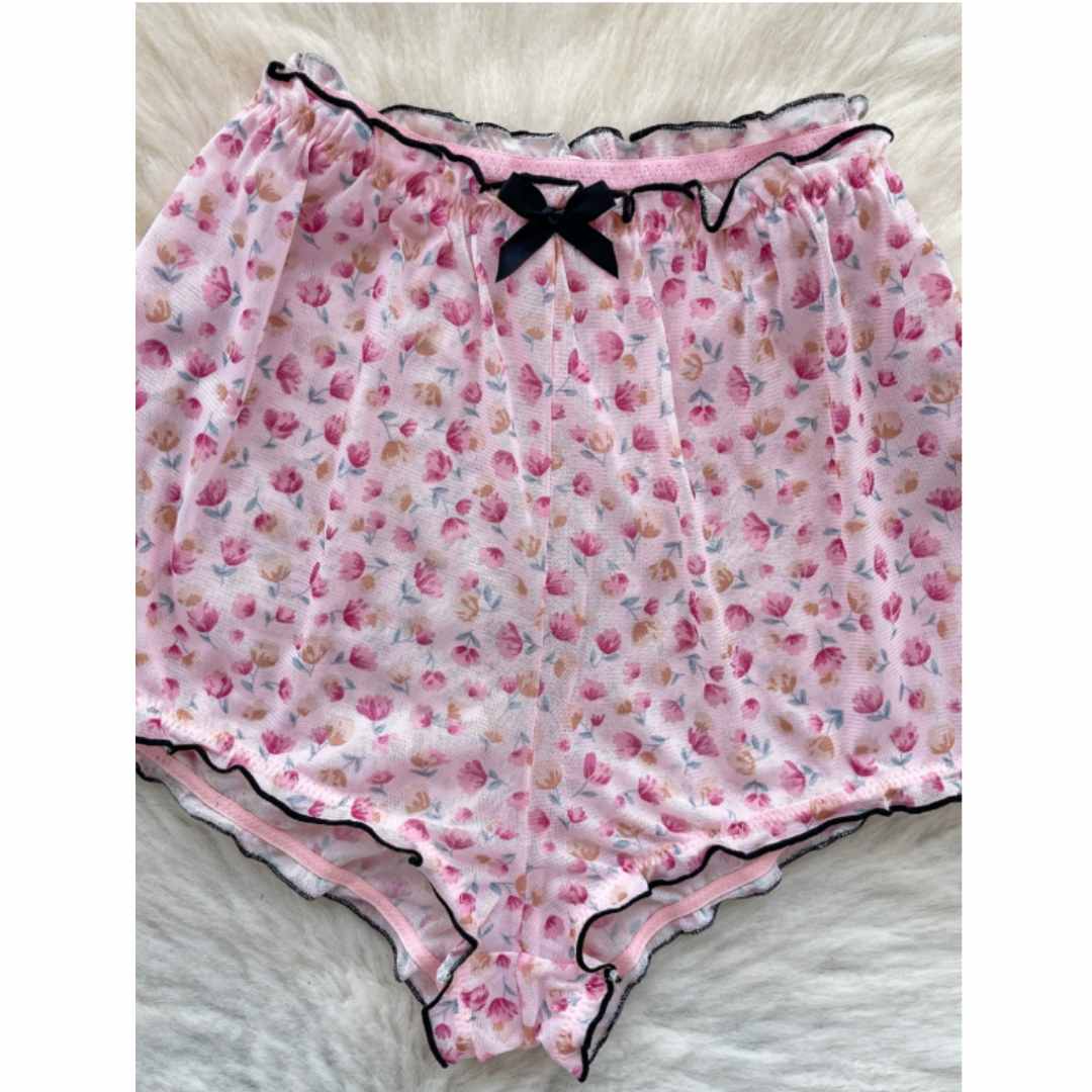 여성용 사랑스러운 홈웨어 세트, 플로럴 프린트, 러플  - Romper Floral Print 리뷰 및 가격