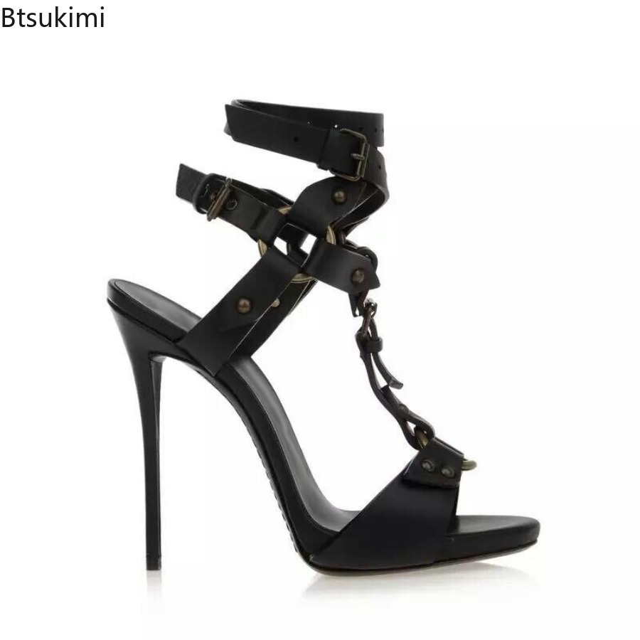 섹시한 원형 크로스 스트랩 글래디에이터 샌들 스틸레토  - Sandal Strappy Heeled 리뷰 및 가격