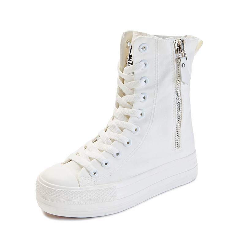 여성 신발 새로운 하이탑 사이드 지퍼 캔버스 신발 디자 - Wedge Espadrille Women 리뷰 및 가격