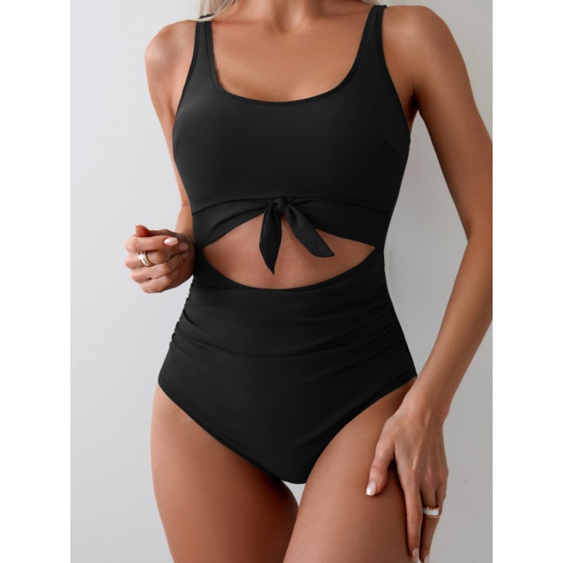 여성용 복부 보정 슬림 핏 컷아웃 레이스업 민소매 솔리 - Swimsuit Bikini Ruched 리뷰 및 가격